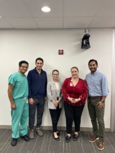 Miami CTSI staff with students from its Master's Program at an open house event in 2024